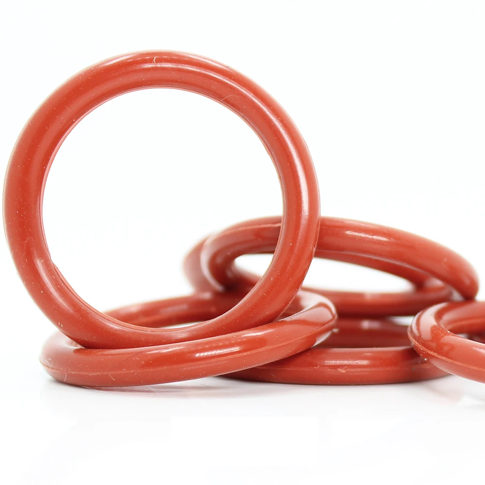 

CS3.55mm Silicone O RING ID 50/51.5/53/54/56/58/60x3.55 50PCS O-Ring VMQ Gasket seal Thickness 3.55mm ORing White Red Rubber