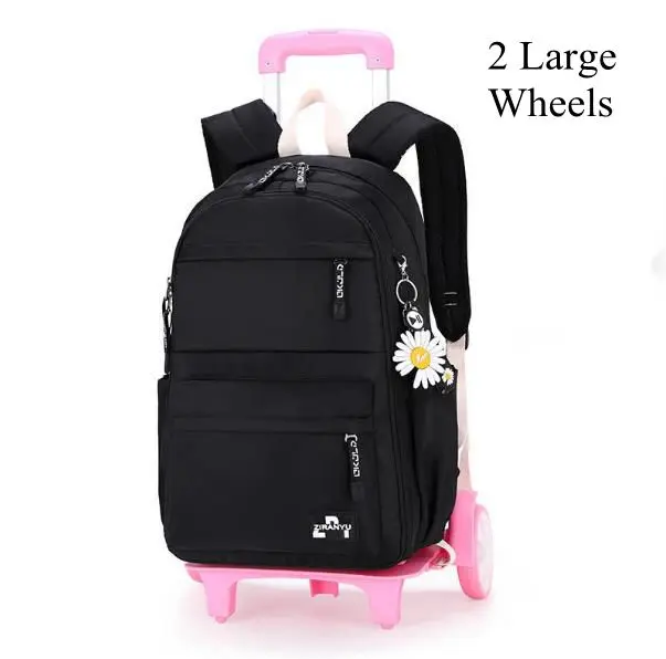 PROTAURI Sac à Dos à Roulettes 6 Roues Enfant – Imperméable, École & Voyage 7-12 Ans