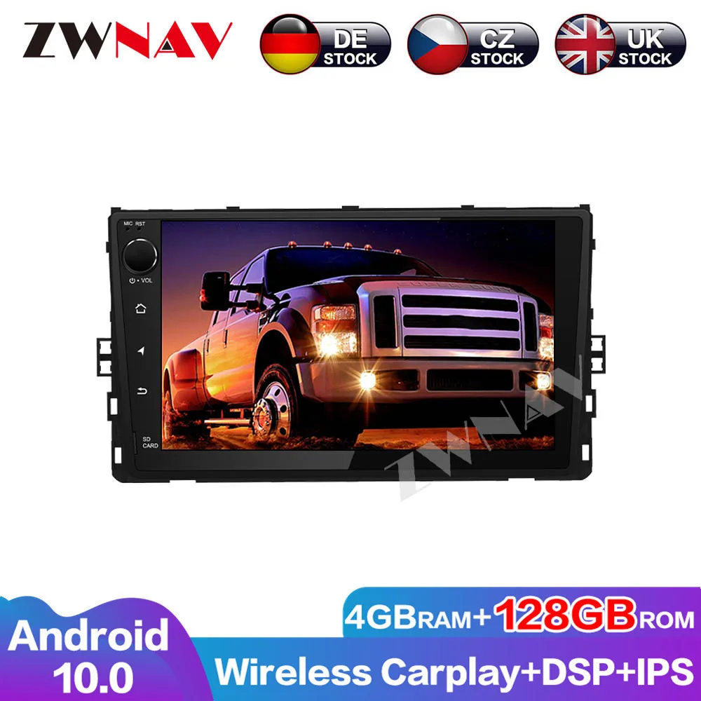 Auto Radio Multimedia Navigation 128G Android 10 DSP Audio For VW Universal Head Unit Car DVD Player GPS