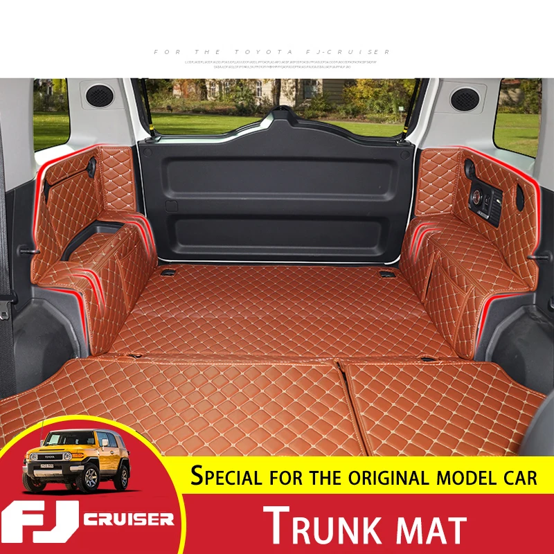 

For Toyota FJ Cruiser Trunk Mat Leather Enveloping Tail Box Cushion Pad Car Trunk Floor Mat Interior Decoration Accessories