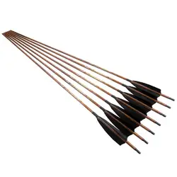 Pinals Archery Carbon Arrows Wooded Coating Turkey Feathers Spine 400 500 600 Compound Bows Recurve Traditional Bow Hunting