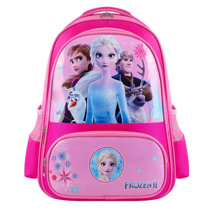 spiderman Boys Cartoon Schoolbag Girls Elsa Schoolbag Children Sofia Backpack High Capacity