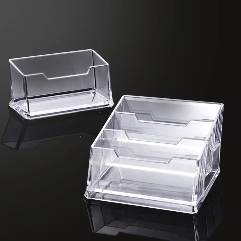 Holder Office Supplies Acrylic Storage Rack Home Name Card Rack Card Display Shelf Cards Display Stand Business Card Container