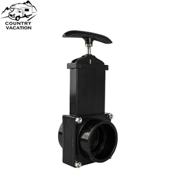 RV Water Gate Valve 50mm Diameter ABS Sewage Drain Gate Valve for Motorhome Caravan Camper Van Water Tank Accessories