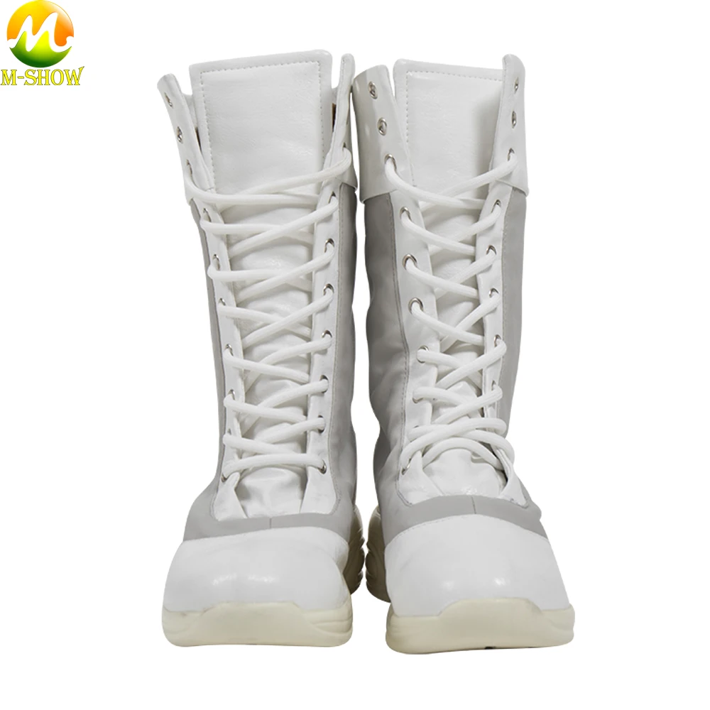 

2021 Widow Yelena Belova Costume Shoes Halloween Cosplay Costume Yelena Belova White Boots for Carnival Party