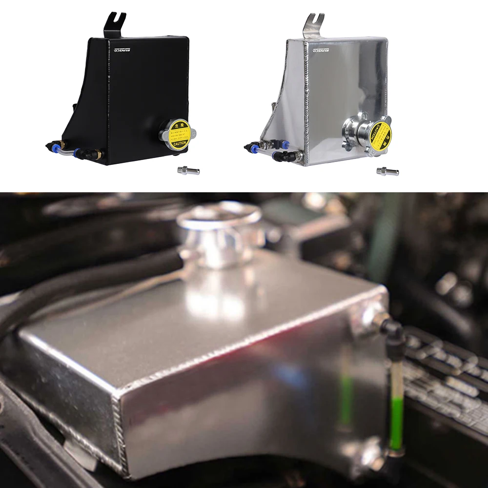 Aluminum Coolant Overflow Tank Reservoir Kit 240SX S13 SR20DET KA24DE KA24E KA24 For Nissan (Fits: 240SX) 1.5L