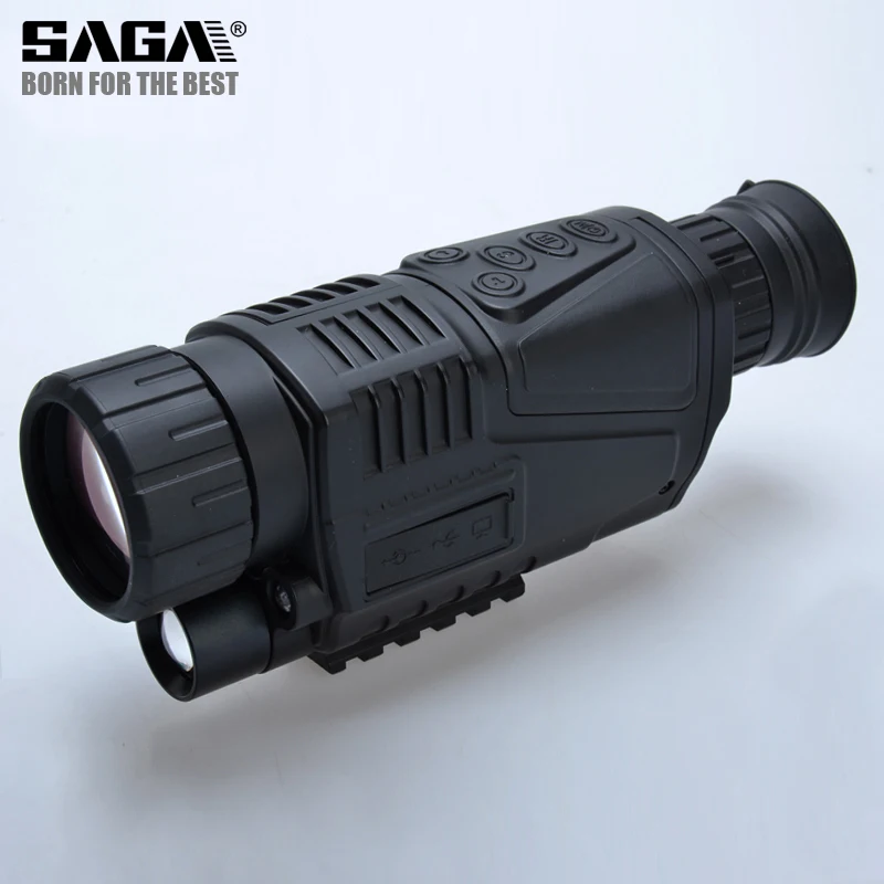 Imagem -05 - Saga-digital Infrared Night Vision Monocular Scope Caça Camping Telescópio Hunter Outdoor Zoom Viseira Imagem