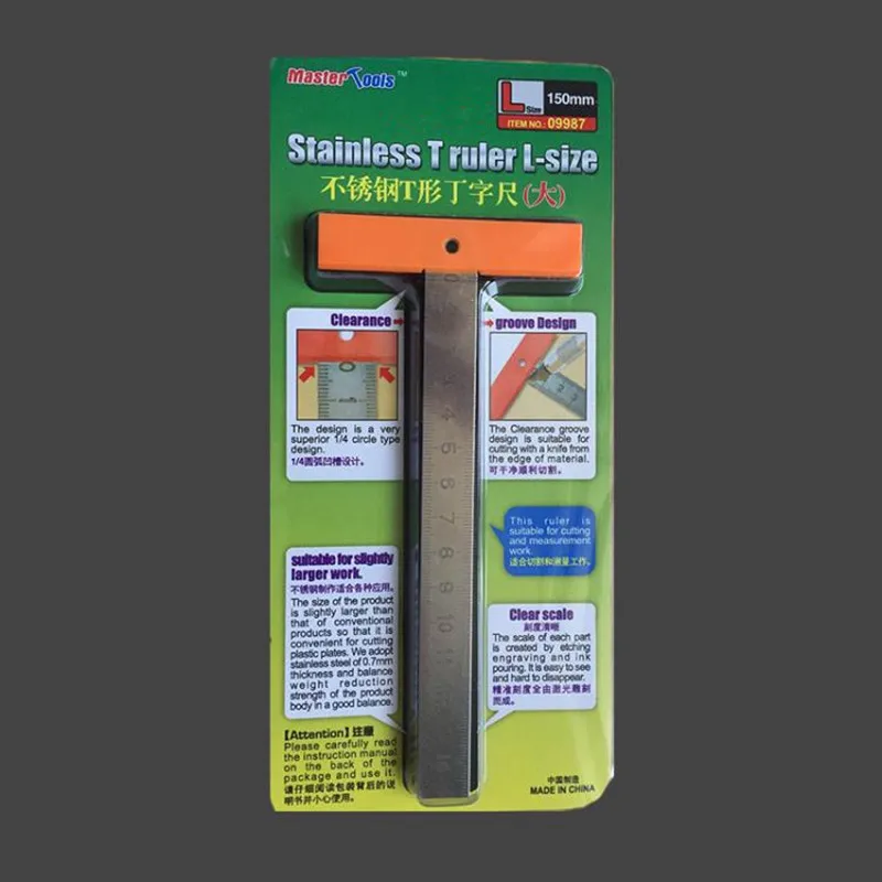 

Master Tools 09987 Stainless T Ruler Large Size 150mm