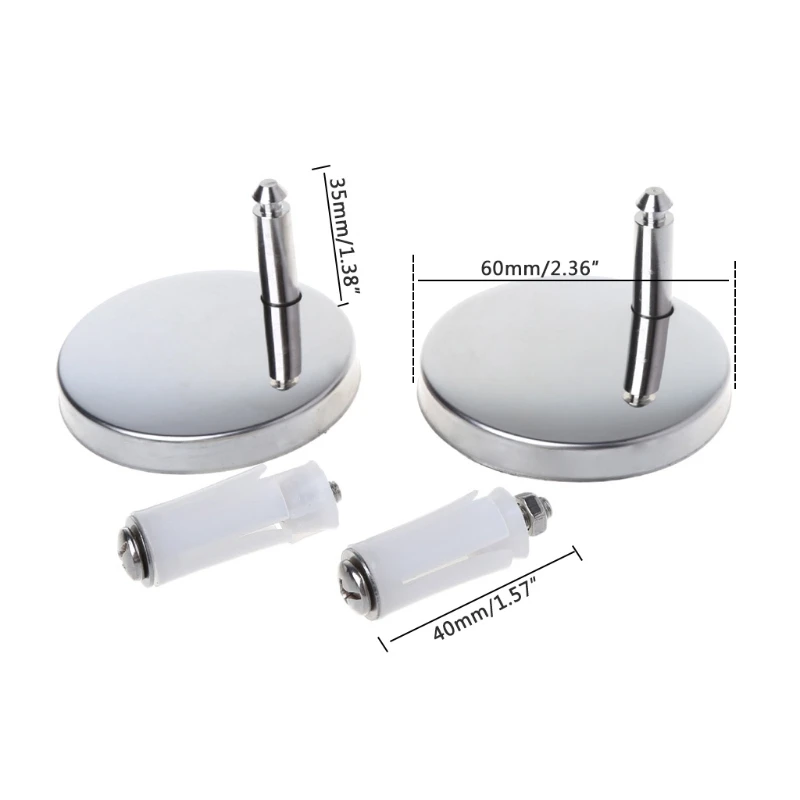 2 pezzi Top Fix WC sedile WC cerniere raccordi coperchio a sgancio rapido cerniera vite CY129