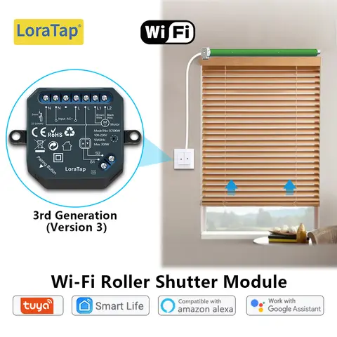 롤러 셔터 창 블라인드 용 Tuya 스마트 WiFi 커튼 스위치 모듈 App 원격 제어 백분율 Google 홈 Alexa DIY