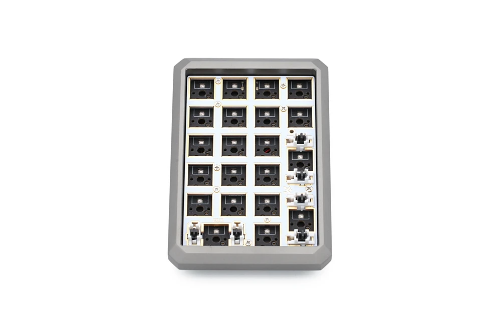 hot swappable blue tooth bt dual mode gk21s gk21 pcb Custom Mechanical Keyboard rgb smd switch leds type c usb port numpad image 2
