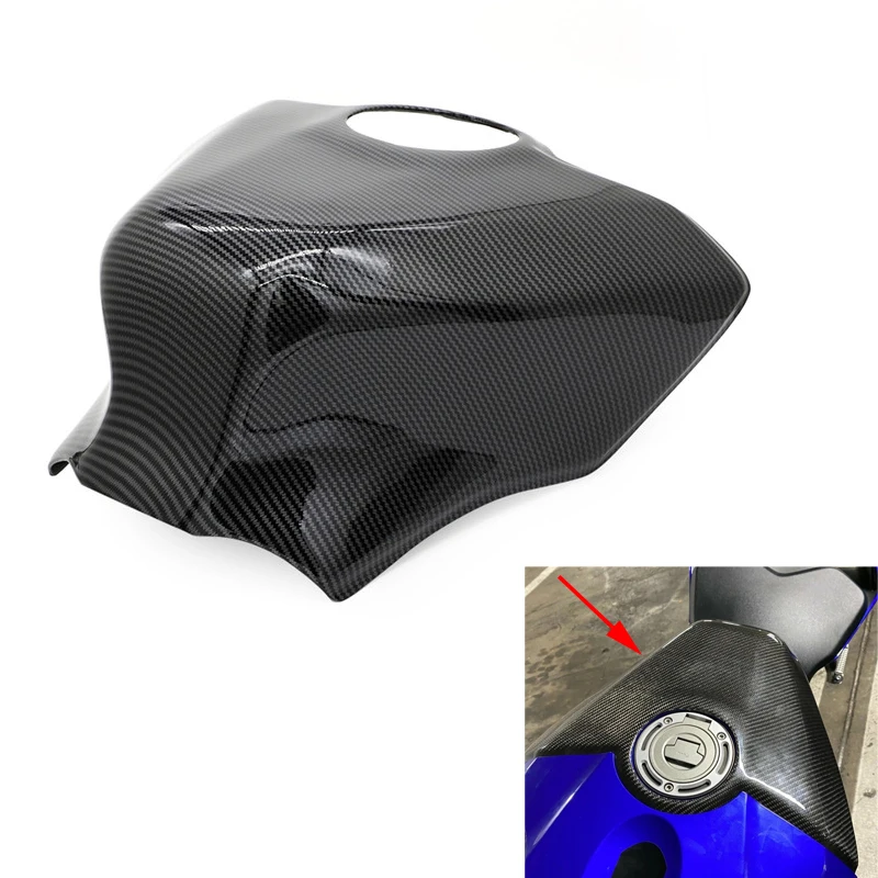 For Yamaha YZF R1 2015 2016 2017 2018 Fuel Tank Cover Fairing Shell ABS Plastic Carbon Fiber YZF-R1 YZFR1 Twill glossy weave