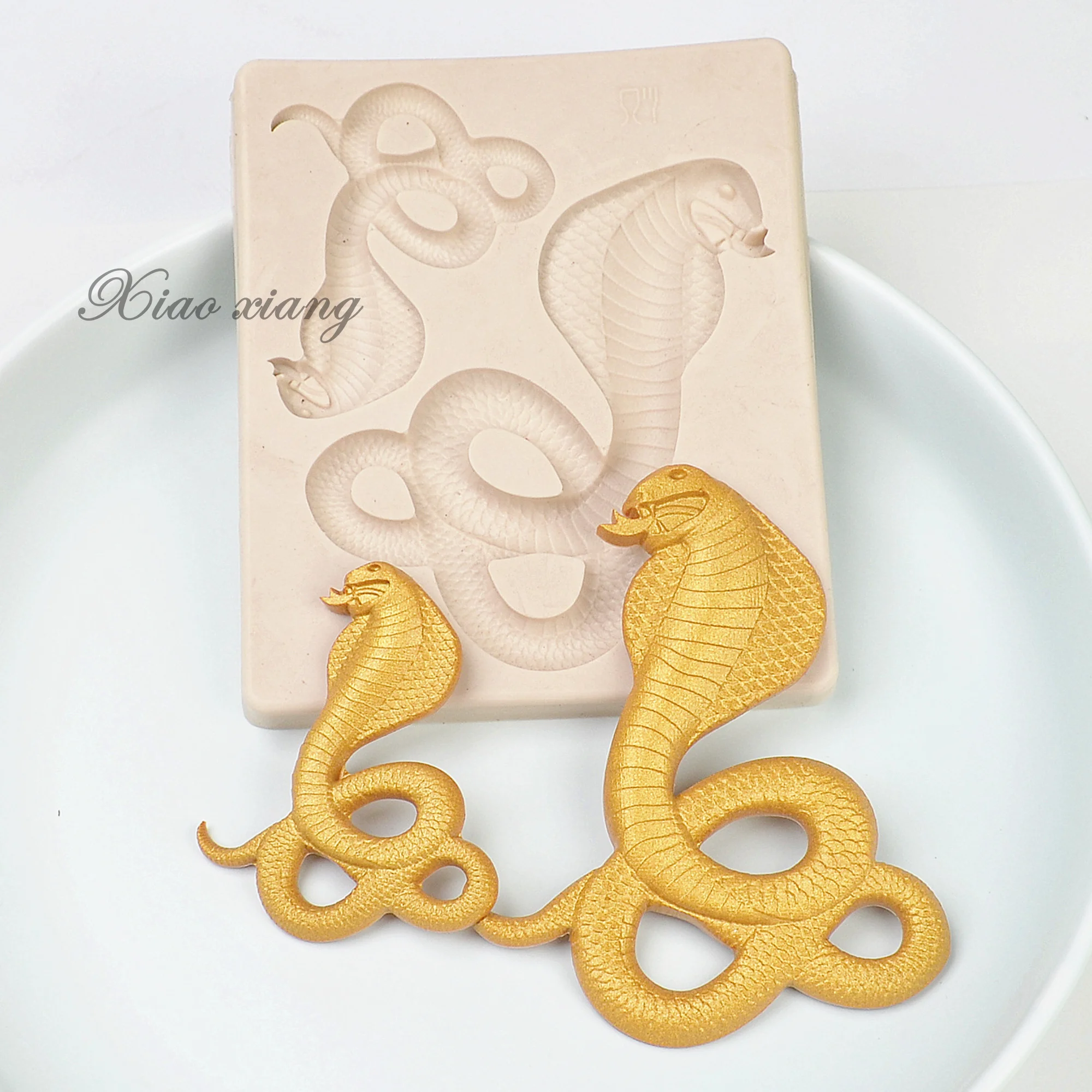 3D Snake Shape Silicone Molds For Baking DIY Kitchen Pastry Cake Fondant Resin Mould Dessert Chocolate Lace Decoration FM1028