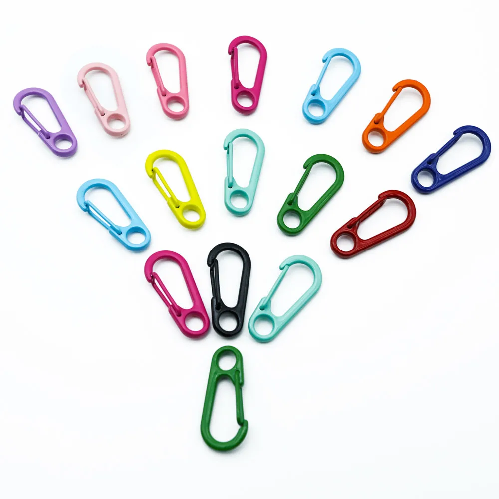 10Pcs/lot Macron Color Lobster Clasp Openable Metal Spring Clasp Hook  DIY Keychain Connection Clasp Jewelry Making Findings