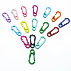 10Pcs/lot Macron Color Lobster Clasp Openable Metal Spring Clasp Hook DIY Keychain Connection Clasp Jewelry Making Findings