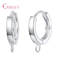 Nuovo Arrivo Delle Donne/Della Signora/Ragazze di Modo Puro Argento Sterling 925 Orecchini Accessori Per Il FAI DA TE Incredibile Orecchini Del Cerchio All'ingrosso