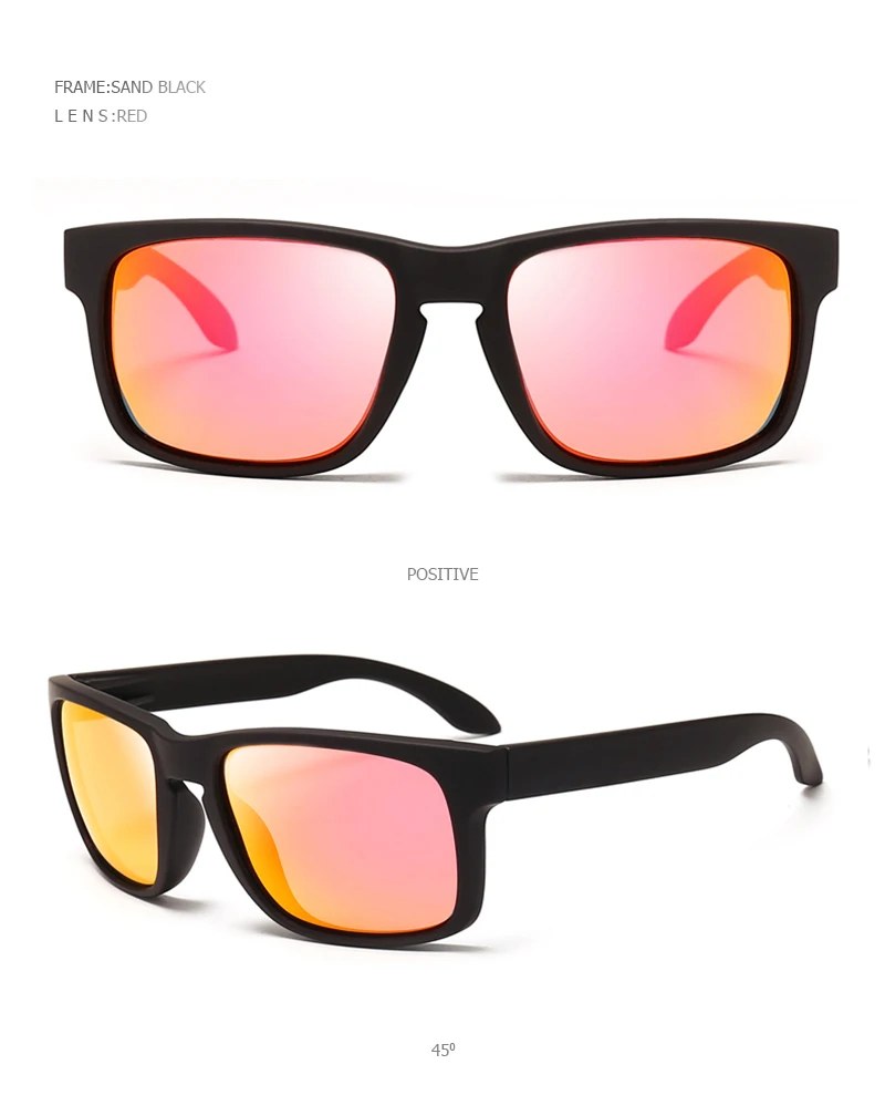 Klassische Schwarze Quadratische Polarisierte Sonnenbrille Männer Frauen Mode Sport Sonnenbrille Männlich Stilvolle Outdoor Fahren Angeln Shades – Detail 14