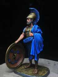 Ancient Greece General Themistocles Figurines 1/30 60mm Tin Metal Soldier Model DIY Home Office Desktop Decoration Statue