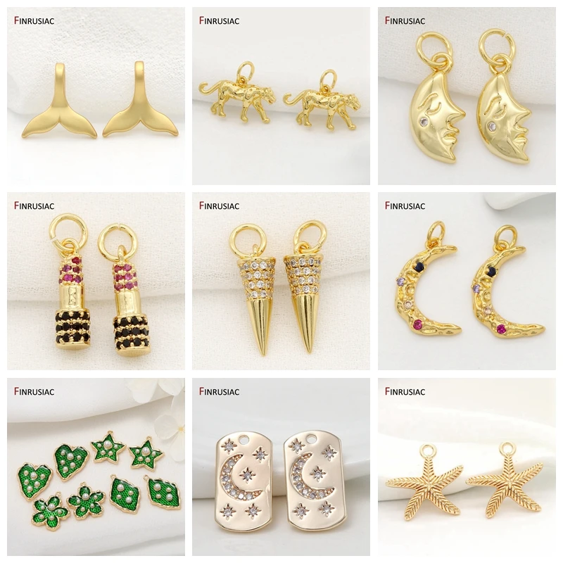 2022 New Designer Gold Plated Leopard Shape Pendants Charms Jewelry Making DIY Creative Bracelets Necklaces Pendant Accessories