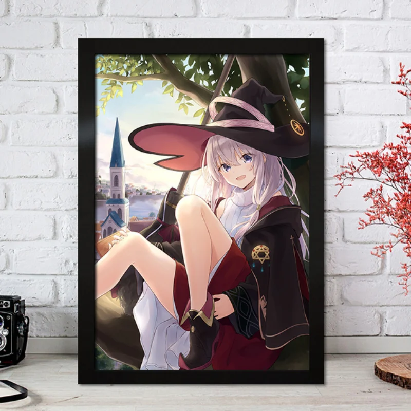 Wandering Witch Anime Wall Picture Canvas Painting Wall Art Nordic Posters and Prints Living Girl Room Decor The Journey Elaina