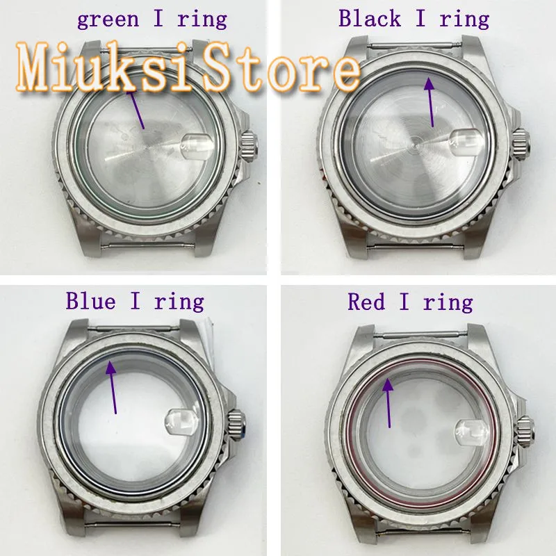 40mm  Steel Watch Case for NH35  NH36 Seeing Through Open  Sapphire Crystal