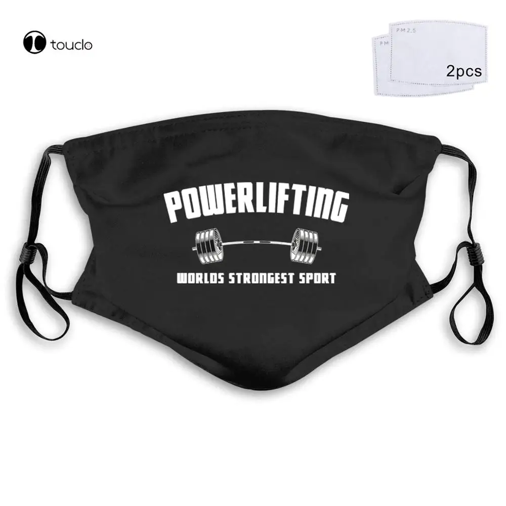 

Powerlifting Gym Weightlifting Bodybuilding Strongman Deadlift Face Mask Filter Pocket Cloth Reusable Washable