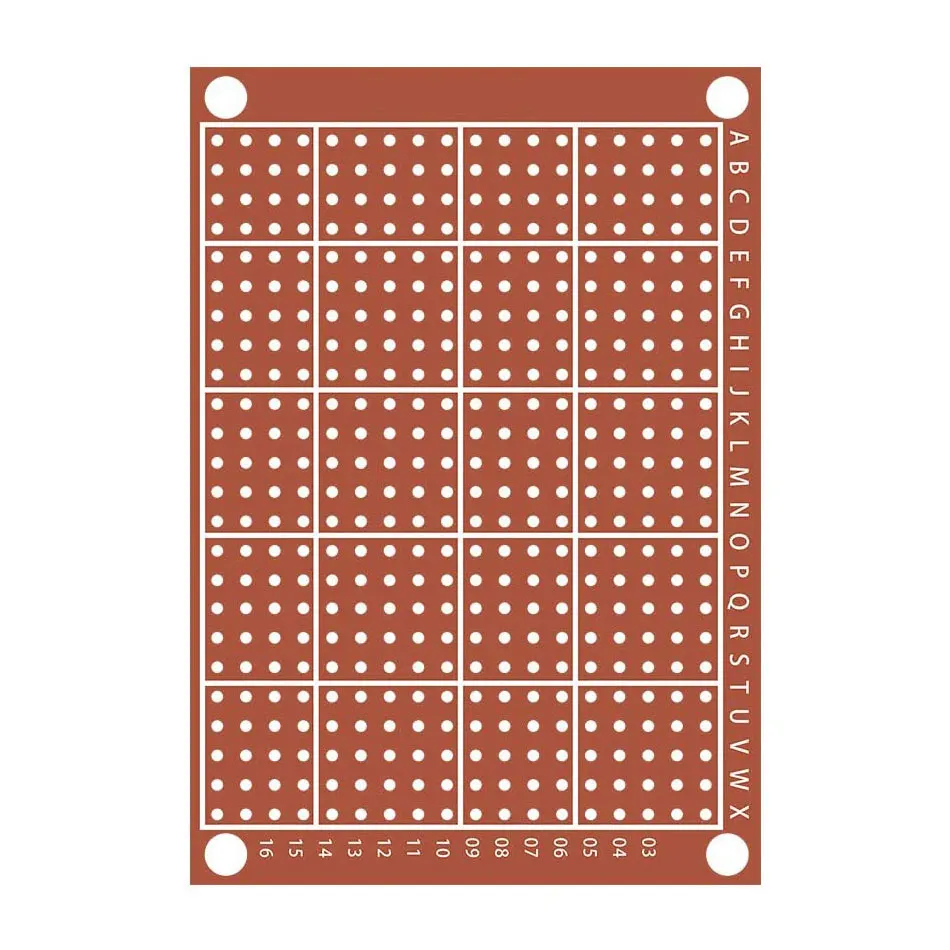 Imagem -03 - Único Lado Protótipo Pcb Placa Universal Experimental Baquelite Placa de Cobre Circuito Amarelo Peças 9x15 9*15cm