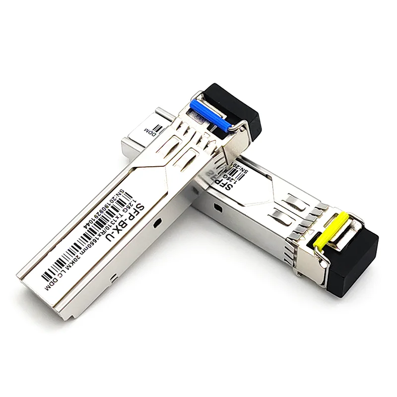 

1.25Gb/s 20km LC fiber sfp hot pluggable module BiDi 1310nm/1550nm 20km WDM SFP Module LC switch Compatible