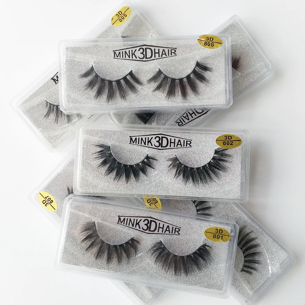 10 Paar 3D-Nerzwimpern, Anbieter, natürliche falsche Wimpern, Make-up, Wimpern, künstliche Wimpern, Großpackung – Detail 4