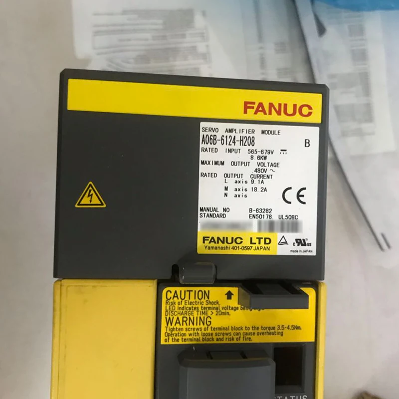 

A06B-6124-H208 Fanuc Сервоусилитель модуль для контроллера CNC протестирован ОК A06B 6124 H208