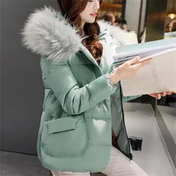 Women Spring Autumn Jacket Hooded Fur Collar Parkas Short Women Parka Sweet Women Coats And Jacket Casual Plus Size Women Jacket