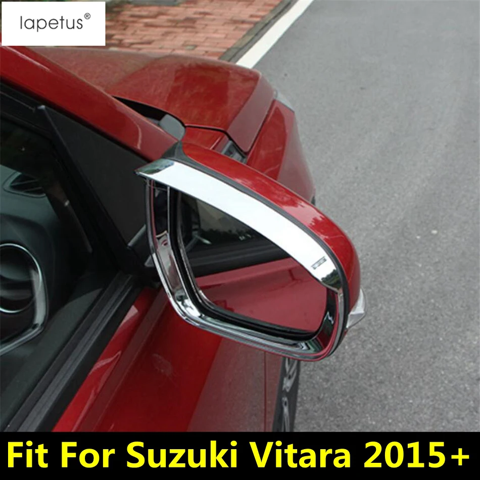 

Rearview Mirror Rain Eyebrow Frame Decoration Cover Trim For Suzuki Vitara Escudo 2015 - 2019 ABS Chrome Accessories Exterior