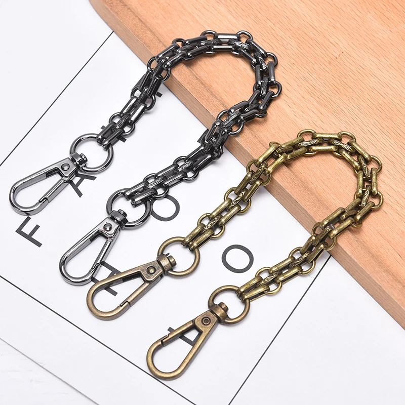 30cm Metal Chain Strap Shoulder Cross Body Bag Replacement DIY Bag Accessories Hardware Double Woven Iron Chain