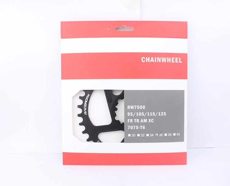 RACEWORK MTB Kurbelgarnitur 170/175mm Mountainbike Kurbel Schmal Breites Kettenblatt 32/34/36/38T 11/12S Fahrrad Kurbelgarnitur Kettenrad Für GXP – Detail 15