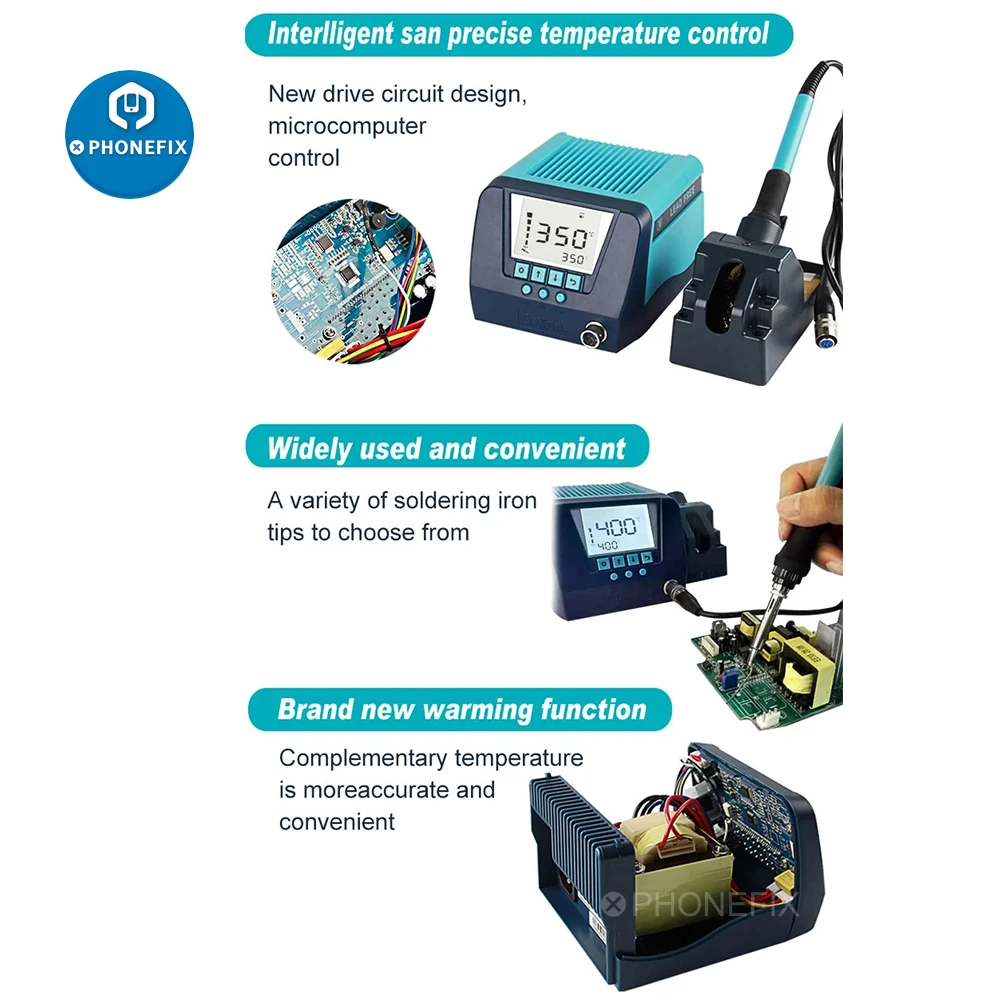 BAKON BK60 BK90 SMD Lead Free Soldering Iron Station Digital Display 60W/90W Smart Temperature Control Welding Station
