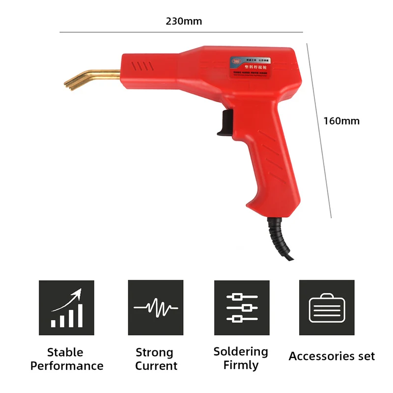 Máquina de soldadura grapadora caliente, pistola soldadora de plástico, soldador para grapas de plástico, máquina de reparación de PVC, herramientas
