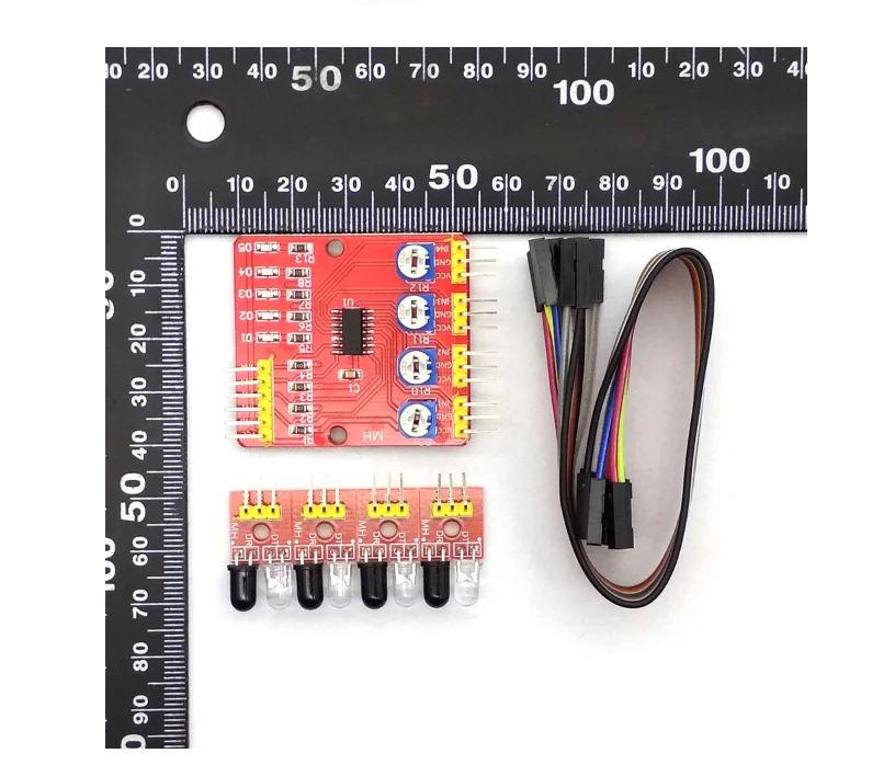 Picture 6: 1pcs Four Way 4 Channel Infrared Detector Tracing Transmission Line Obstacle Avoidance Sensor Module for arduino robot Diy kit