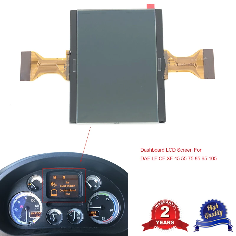 Dashboard LCD Screen for DAF LF CF XF 45 55 75 85 95 105 Speedmeter Pixel Repair Instrument Cluster LCD Display