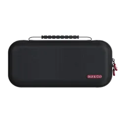 Skull & Co. MaxCarry Case Carrying Pouch Protective Travel Storage Bag for Nintendo Switch GripCase Crystal and NeoGrip