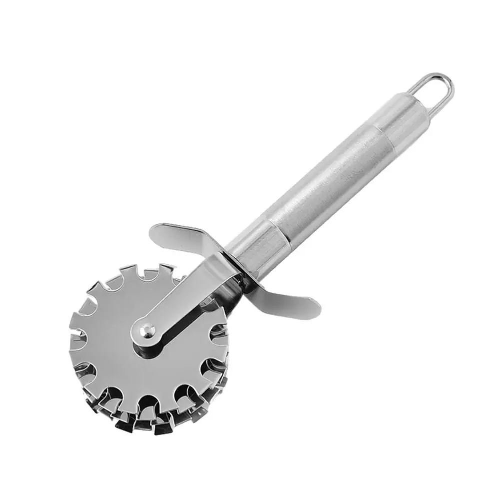 Meat Tenderizer Handheld Stainless Steel 5-Wheel Rolling Loose Meat Hammer Roller for Tendering Steak Beef Pork Kitchen Tool