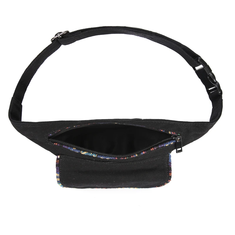 Annmouler Waist Bag for Women Bohemian Style Fanny Pack Ladies Hip Bag Patchwork Phone Pockets Bag Large Capacity Leg Bag Purse