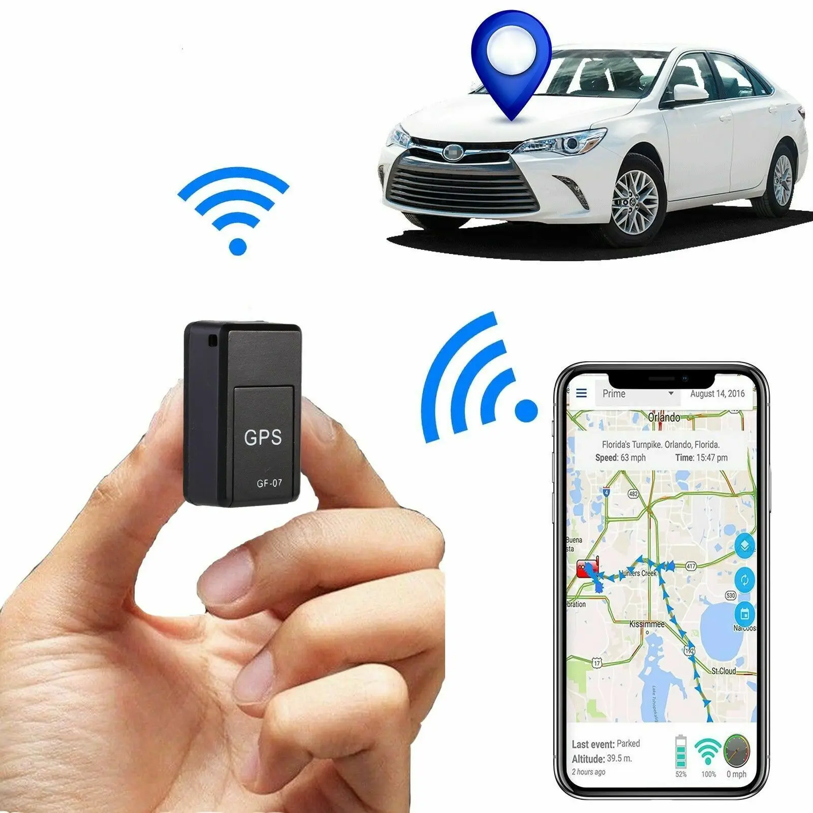 New GF07  Magnetic Mini Car Tracker GPS Anti-Lost Recording Real Time Tracking Vehicle Locator Device