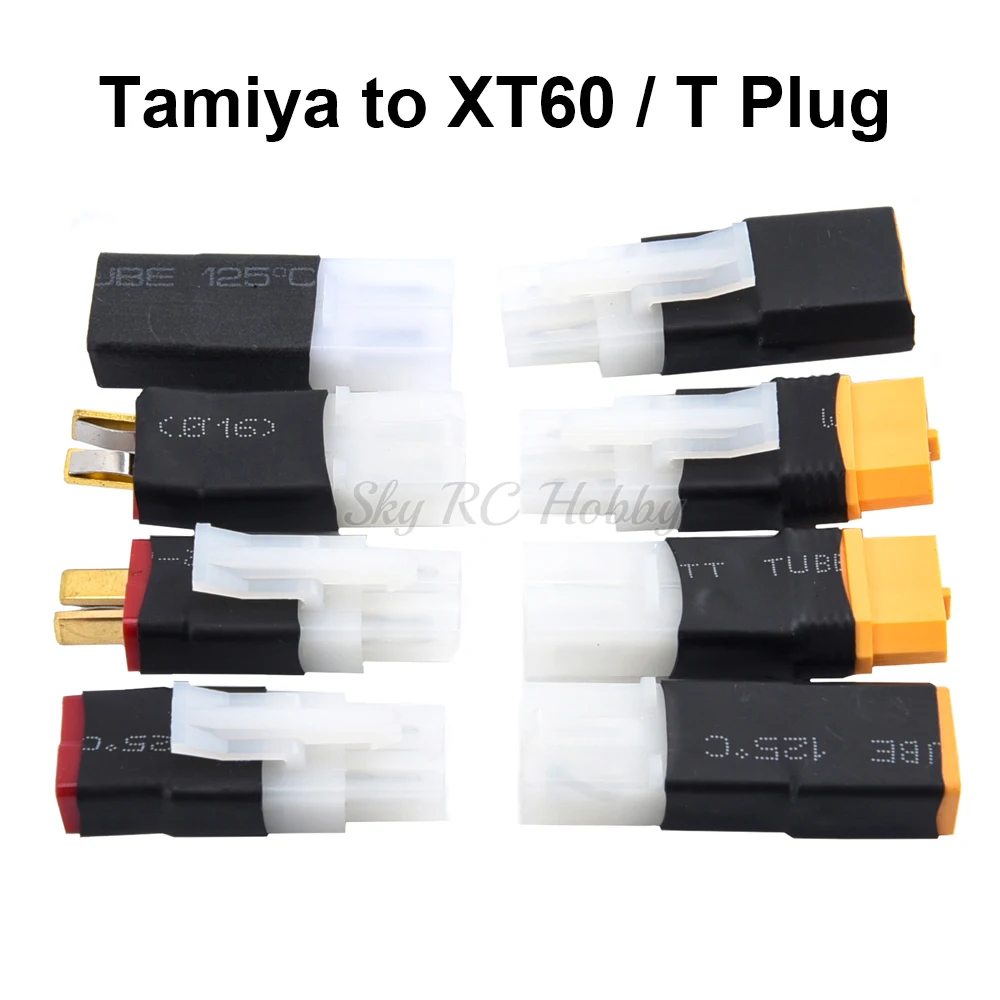 Tamiya to XT60 / T Dean Plug Adapter Male Female Battery Conversion Connector For RC Aircraft Cars Helicopter Accessories Parts