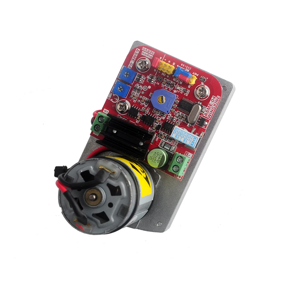 ASME-04B de alta potência alta-torque servo engrenagem de direção max 380kg. cm 12-24 v para grande robô braço mecânico ASME-04B servo 380kg