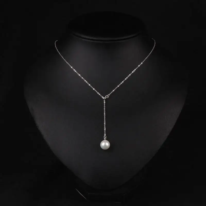 New Korean Version Of The Clavicle Adjustable Imitation Pearl Necklace Fashion Wild Pendant Necklace Women Jewelry Long Necklace