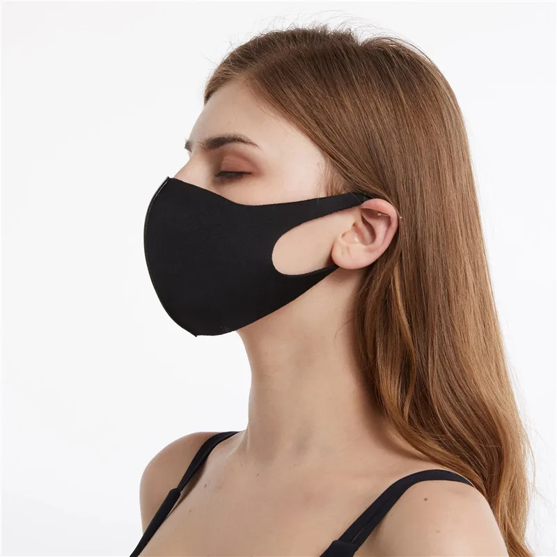 Unisex Solid Color Cotton Face Mask Adult Protection Anti Dust Mouth Mask Washable Reusable Mouth Masque Filter Respirator 50%