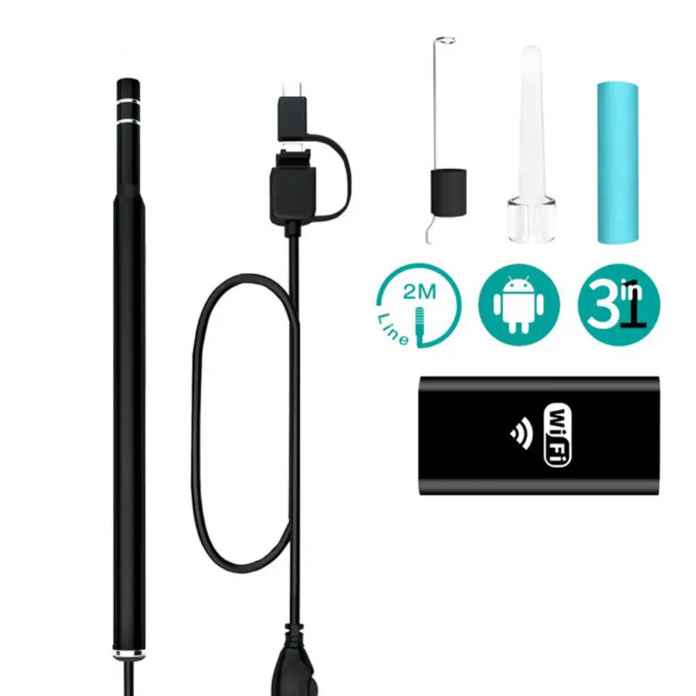 

USB Visual Endoscope Camera Ear Cleaning With HD Ear Spoon Earpick Mini 3.0MP