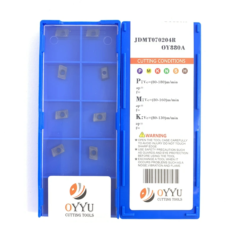 BEYOND JDMT oyoy880a JDMT070204 inserti in metallo duro lavorazione di acciaio inossidabile ghisa per lama di fresatura ad alimentazione rapida
