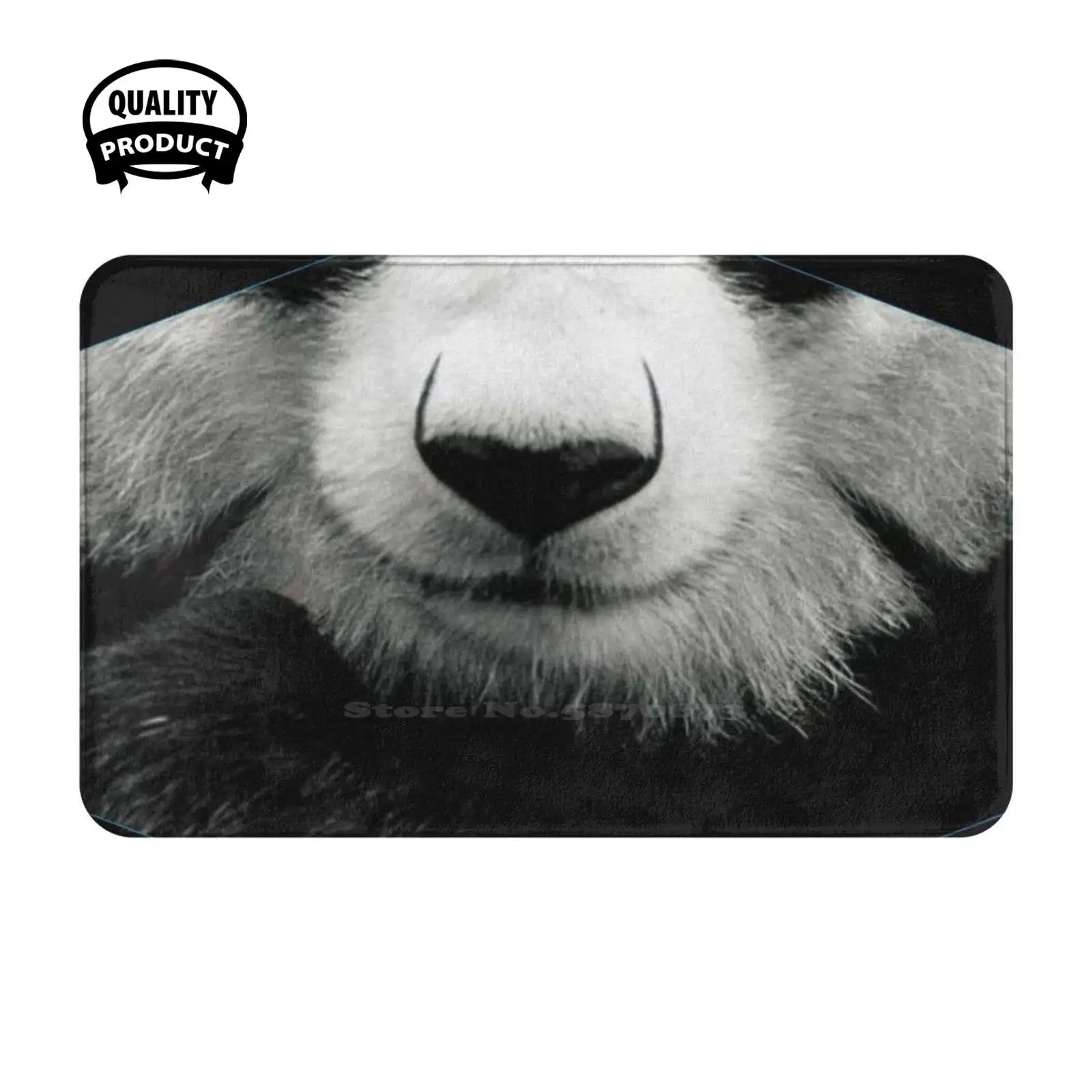 Mask Panda Soft Cushion Home Carpet Door Mat Car Rug Protect Red Nose Dog Cute Front Lovely Wash Your Hands Cats Help Movie