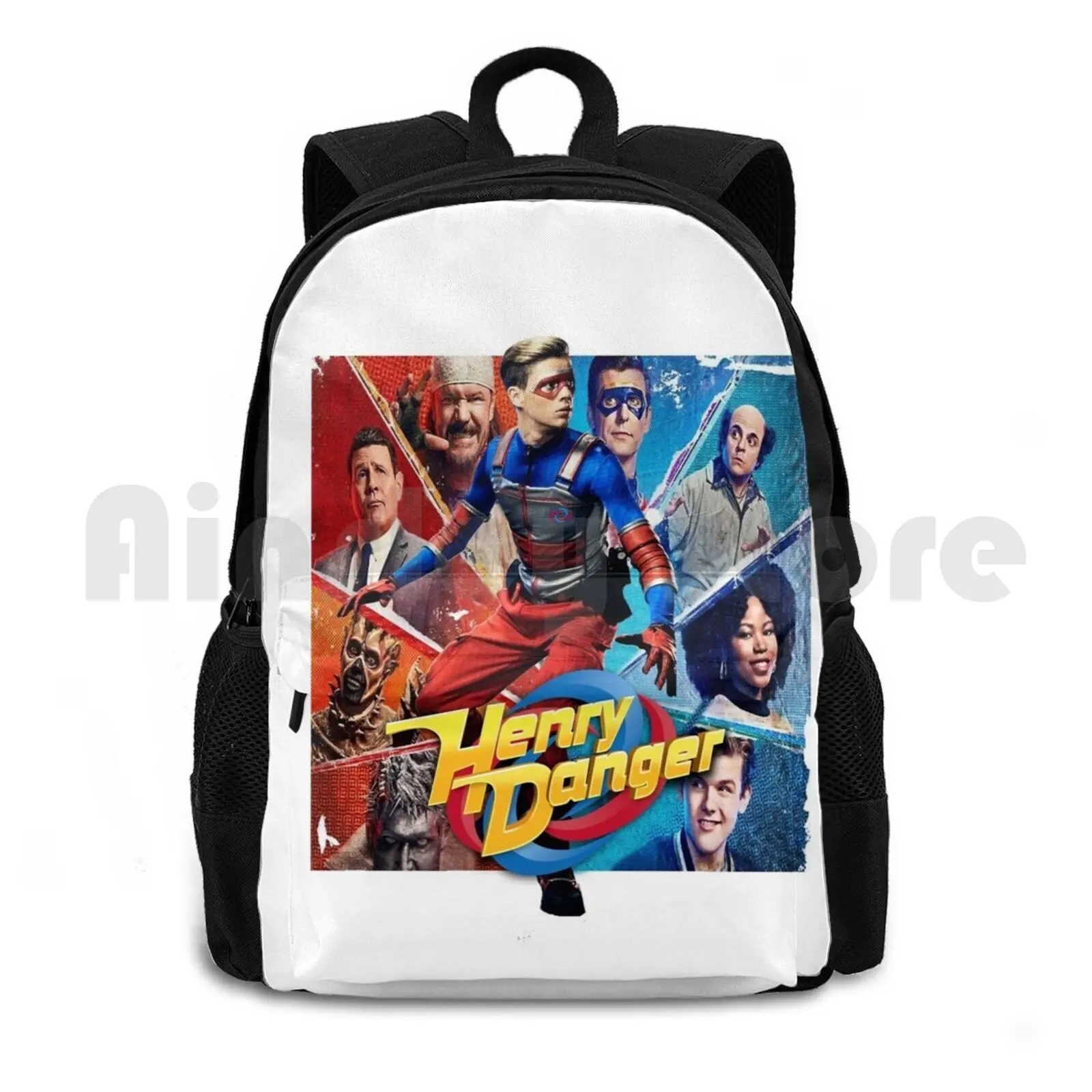 Henry Danger Good Vs. Evil Outdoor Hiking Backpack Riding Climbing Sports Bag Henry Danger Captain Man Tv Show Kids Children